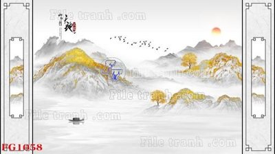 File in trần File in tranh tường hiện đại FG1058 (bản gốc) trời sao