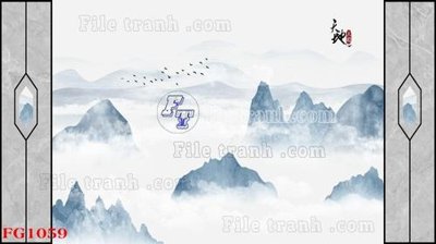 File in mica File in tranh tường hiện đại FG1059 (ảnh gốc) đẹp