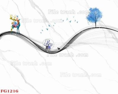File tranh gốc File in tranh tường hiện đại FG1216 (bản quyền) độc đáo
