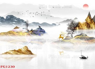 File ảnh File in tranh tường hiện đại FG1230 (gốc) in biển hiệu