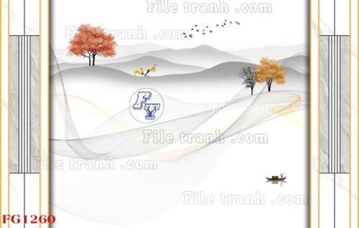 Tải file File in tranh tường hiện đại FG1260 (ảnh gốc) in tráng gương