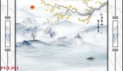 Tải file File in tranh tường hiện đại FG1261 (PSD) cho in tranh kính