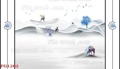 File gốc File in tranh tường hiện đại FG1262 (phong cách) cổ điển