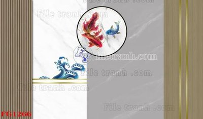 File tranh File in tranh tường hiện đại FG1266 (bản gốc) in lụa dán tường