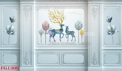 Tải file File in tranh tường hiện đại FG1309 (ảnh gốc) in gạch 3D