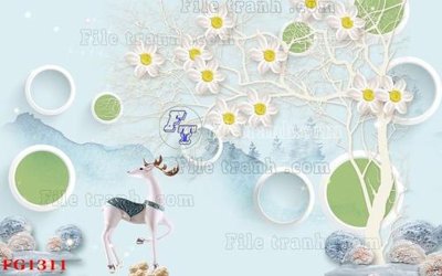 Ảnh gốc file in lụa File in tranh tường hiện đại FG1311 chi tiết