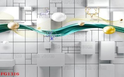 File gốc File in tranh tường hiện đại FG1316 (in lụa) tranh phong thủy