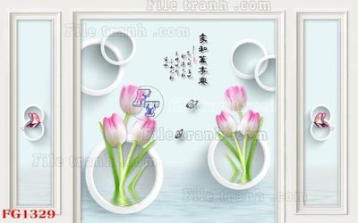 File tranh PSD File in tranh tường hiện đại FG1329 chất lượng cao