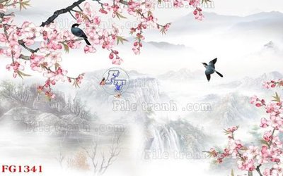 File PSD File in tranh tường hiện đại FG1341 (bản gốc) dễ dàng edit