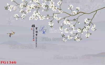 Hình ảnh file gốc in lụa File in tranh tường hiện đại FG1346