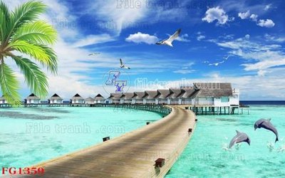 Download file gốc File in tranh tường hiện đại FG1359 (in lụa) hoa lá