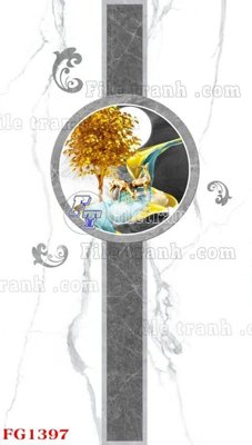 File in trần File in tranh tường hiện đại FG1397 (file gốc) hoa văn 3D