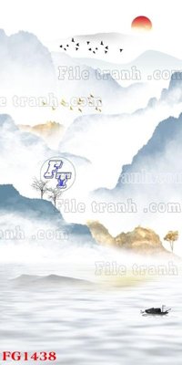 File gốc File in tranh tường hiện đại FG1438 (in ấn) không giới hạn