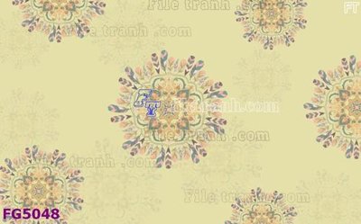 File gốc File in tranh tường hiện đại FG5048 (in lụa) tranh mã đáo