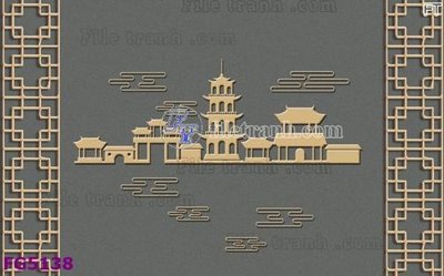 Ảnh gốc File in tranh tường hiện đại FG5138 (độ nét cao) in tráng gương