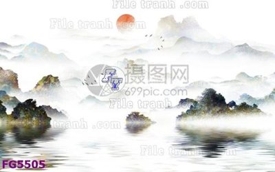 File tranh in tráng gương File in tranh tường hiện đại FG5505 (siêu nét)