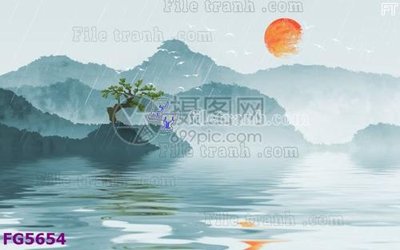 File gốc File in tranh tường hiện đại FG5654 (phong cách) châu Âu