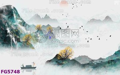 File ảnh File in tranh tường hiện đại FG5748 (gốc) dùng in Pano