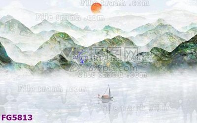 Chi tiết file gốc File in tranh tường hiện đại FG5813 (cho in tráng gương)