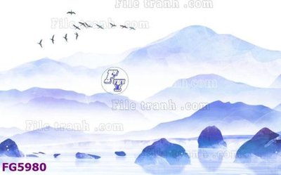 Cung cấp file tranh gốc File in tranh tường hiện đại FG5980 độc quyền