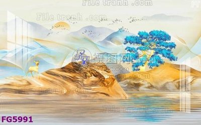 File tranh File in tranh tường hiện đại FG5991 (gốc) chủ đề trừu tượng