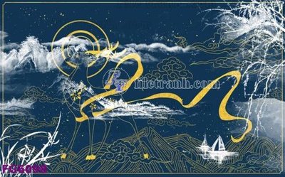 File tranh File in tranh tường hiện đại FG6098 (gốc) chủ đề động vật