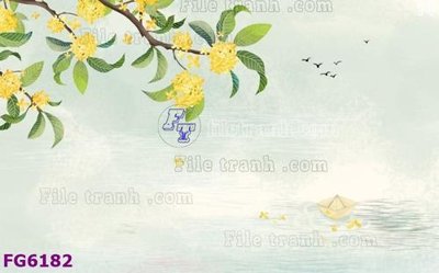 File tranh gốc PSD File in tranh tường hiện đại FG6182 còn nguyên layer