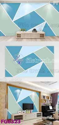 Download file gốc File in tranh tường hiện đại FG6323 (in lụa) hoa lá