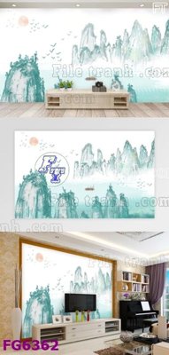 File tranh File in tranh tường hiện đại FG6362 (bản gốc) treo tường