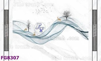 File tranh in trần 3D File gốc in đá cẩm thạch hiện đại FG8307 (ảnh gốc)