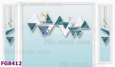 File tranh in mica File gốc in đá cẩm thạch hiện đại FG8412 (độ phân giải cao)