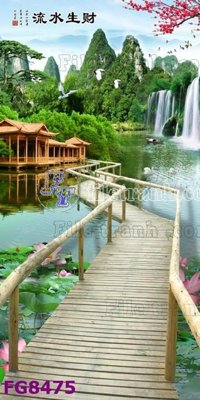 File gốc File gốc in đá cẩm thạch hiện đại FG8475 (in lụa) tranh mã đáo