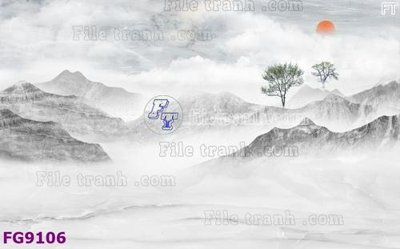 File ảnh File in tranh tường hiện đại đẹp FG9106 (gốc) in biển hiệu