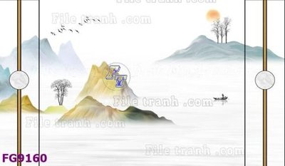 File in lụa File in tranh tường hiện đại đẹp FG9160 (chất lượng cao) File in tranh tường hiện đại đẹp FG9160