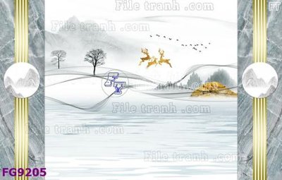 File gốc File in tranh tường hiện đại đẹp FG9205 (thiết kế) độc quyền