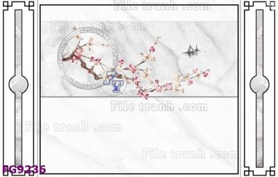 File tranh in trần 3D File in tranh tường hiện đại đẹp FG9236 (ảnh gốc)