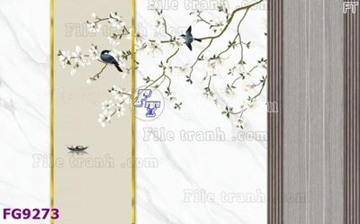 File in trần File in tranh tường hiện đại đẹp FG9273 (bản gốc) 5D