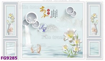 File gốc File in tranh tường hiện đại đẹp FG9285 (in mica) làm bảng hiệu
