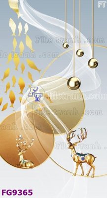 File in mica File in tranh tường hiện đại đẹp FG9365 (bản gốc) sắc sảo