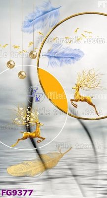 Tải file File in tranh tường hiện đại đẹp FG9377 (gốc) chủ đề hoa sen