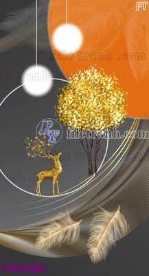 File gốc File in tranh tường hiện đại đẹp FG9380 (trang trí) phòng làm việc