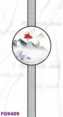 File in trần File in tranh tường hiện đại đẹp FG9409 (file gốc) xuyên sáng