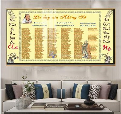 File tranh File tranh lời dậy của khổng tử FKT208 (gốc) chủ đề trừu tượng