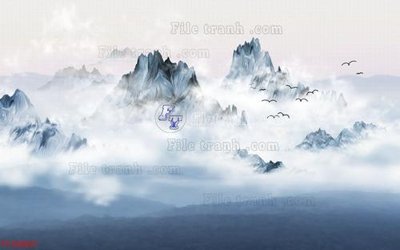 Tải file gốc File in tranh tường 3D FT200007 (để in lụa)