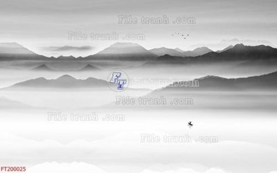 File in trần File in tranh tường 3D FT200025 (bản gốc) đại dương