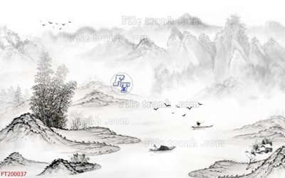 File gốc File in tranh tường 3D FT200037 (in mica) cắt laser