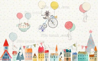 File in ấn chuyên nghiệp File in tranh tường 3D FT200078 (file gốc)