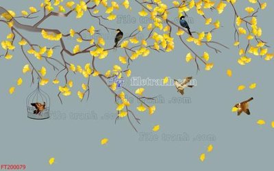 File tranh File in tranh tường 3D FT200079 (ảnh gốc) cho in ấn kỹ thuật số