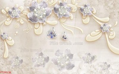 File in mica File in tranh tường 3D FT200136 (bản gốc) sắc sảo