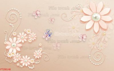 File in mica File in tranh tường 3D FT200148 (bản gốc) sắc sảo
